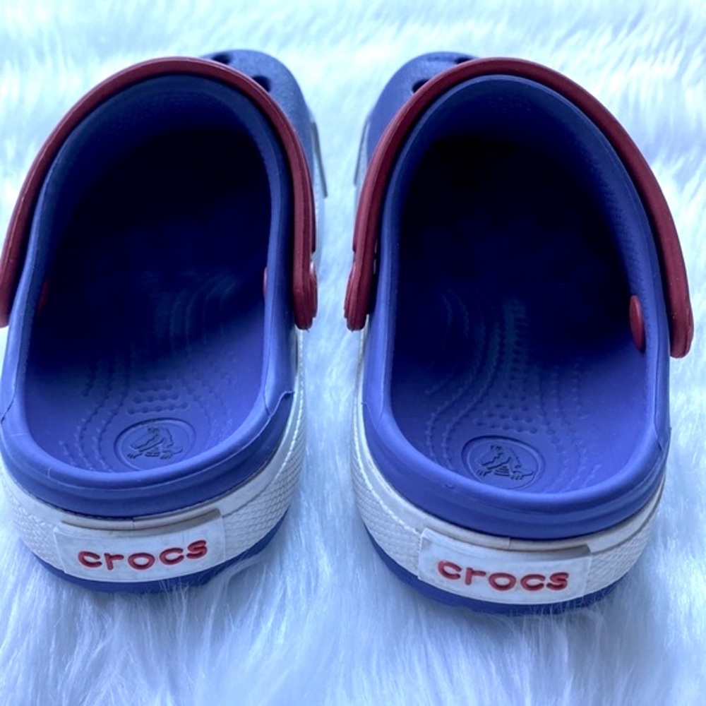 SOLD YEY !! Crocs Baby/Toddler Clogs Size 6/7 Blue ! - Picture 7 of 9